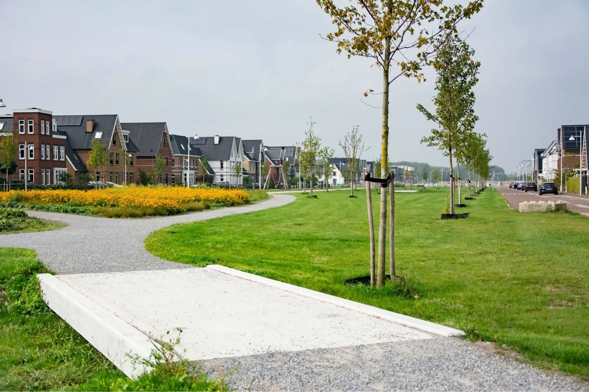 3x een nieuw park aanleggen in een nieuwbouwwijk in Weesp